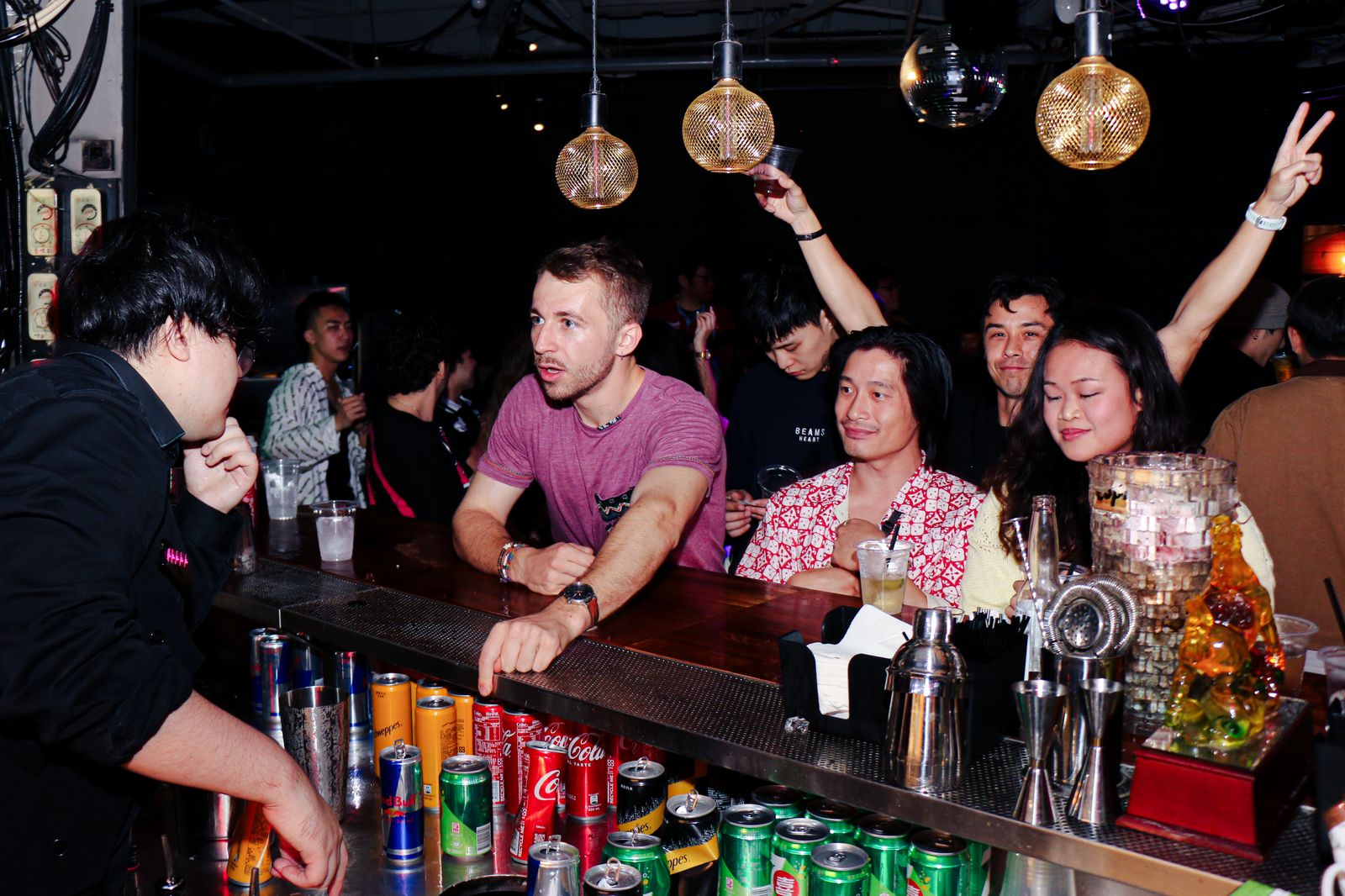 Craft mixology in motion at the bar