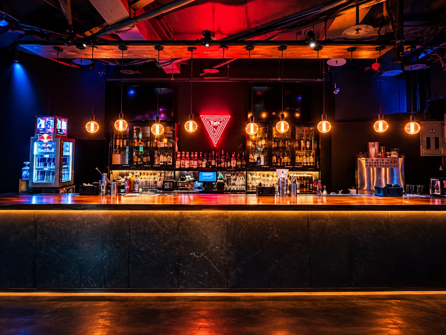 Triangle Taipei 12m Solid Wood Bar Counter